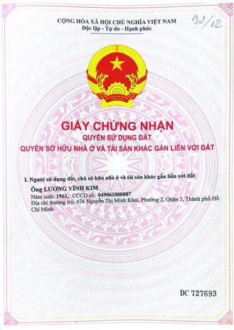 Bán tòa nhà văn phòng tại nơ trang long, 112 tỷ, 743m2, 6865031