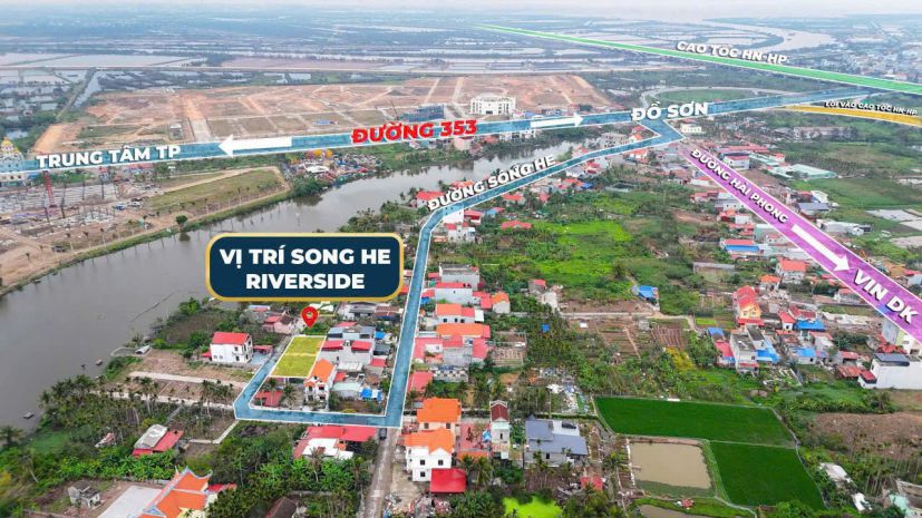Lô góc 55,5m²  phố sông he, gần vinhomes dương kinh  giá 6875105