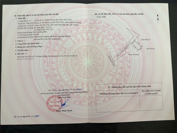 Đất ô tô vào tận nơi  trung tâm tân phong, kiến thụy  giá 6878334
