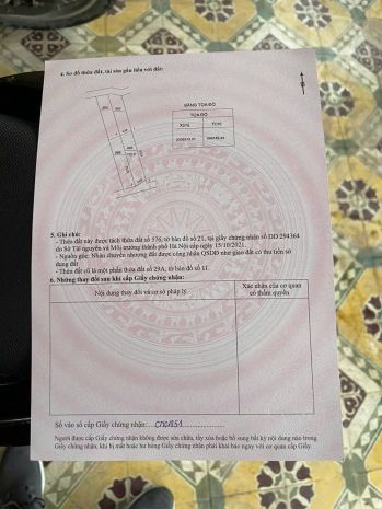 Cần bán đất lô góc siêu đẹp xã chương dương - thường tín - 6899395