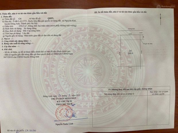 Bán đất khu đô thị nguyên khê - kinh doanh đỉnh - gia rẻ 6902556