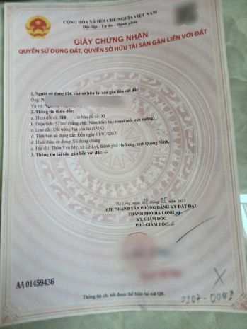 Chính chủ cần bán lô đất xã lê lợi, tp hạ long, qn 6902706