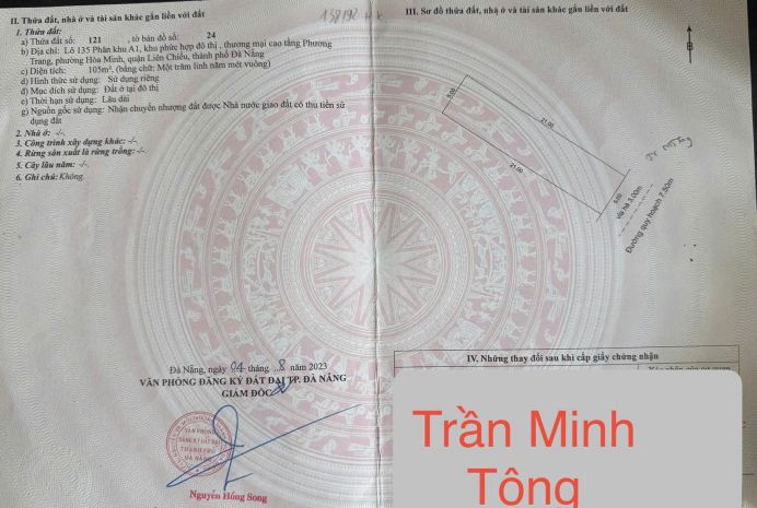 Bán đất khu a1 phương trang đường - đường trần minh tông 6909442
