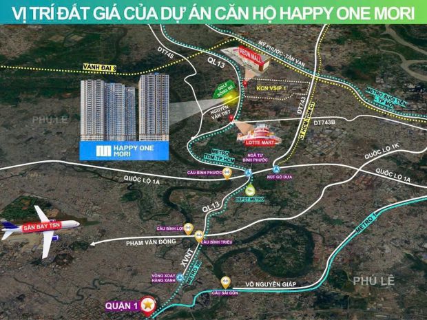 Happy one mori, view sân golf, gần tttm aeon, giá tốt đầu tư 6909929