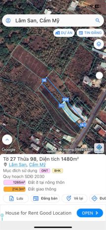 Đất đẹp - giá tốt - bán gấp lô đất tiềm năng mặt tiền 765 6912444