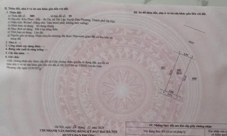 80m đất giãn dân khu pheo dãy _ ba da _ tân lập _ đan phượng 6912842