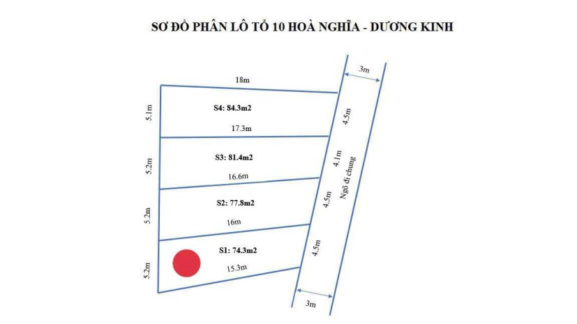 Đất đẹp trung tâm hòa nghĩa  đón sóng cầu rào 3  giá chỉ 6913749