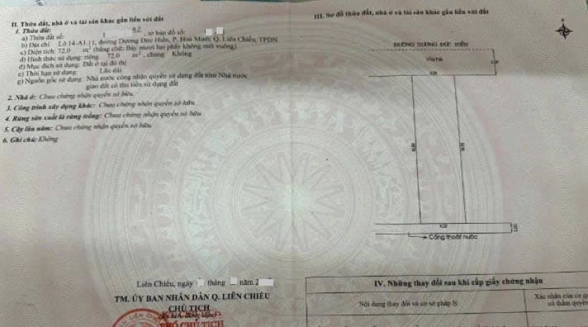 Bán đất đường dương đức hiền - gần biển 6914337