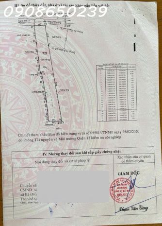 Cần tiền bán nhanh lô đất 469,4m2 đất p.trung mỹ tây, quận 6915995