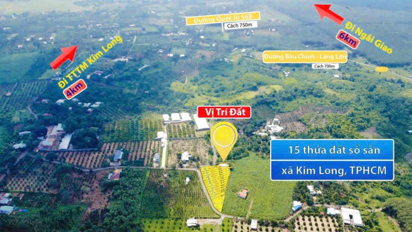 Sở hữu ngay lô đất xã kim long  tp.hcm mới châu đức cũ, 6918981