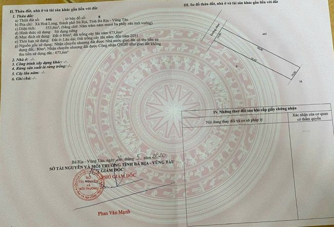 Bán đất mặt tiền đường nhựa số 45  trung tâm xã hòa 6919843