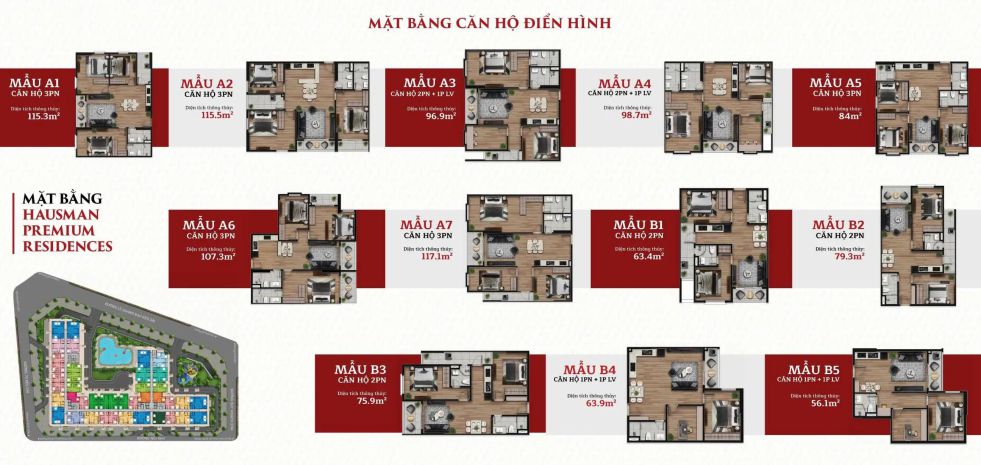 Bán gấp chính chủ 3pn, dt 117m2 tại hausman đại mỗ giá 6923758