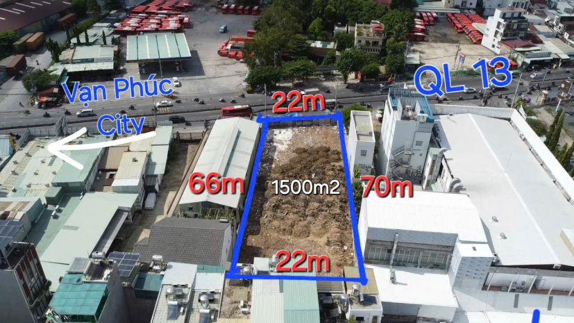 Bán lô đất lớn mặt tiền quốc lộ 13, hiệp bình phước - tp 6924706