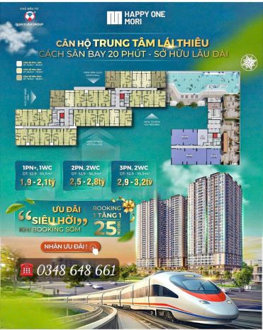 Căn hộ chuẩn nhật  happy one mori  trung tâm lái thiêu, 6932257