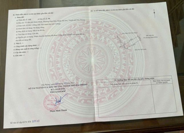 Bán lô đất tuyến 2 bình minh  nam đồ sơn, giá chỉ 6xx 6933310