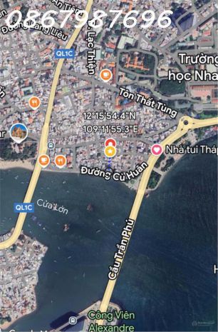 Bán nhà 2 tầng hẻm xe máy, cách bờ kè cù huân 70m  p. bắc 6944171