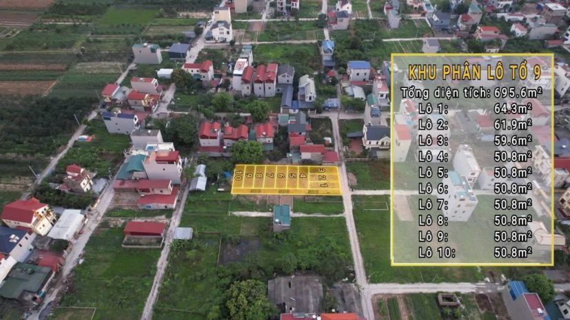 Bán đất tổ 10 ấp tre, xã quang minh, hn-ôtô vào đất, 100 6945220