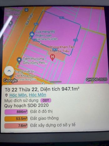 Mặt tiền bà triệu trung tâm hóc môn full thổ  vị trí vàng 6950216