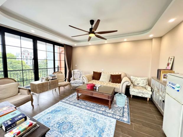 Phố ngọc thụy 115m2, 5t, mặt tiền 6m, gara ô tô, full nội 6956102