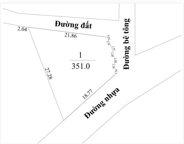 Chính chủ cần bán lô đất 3 mặt tiền tại tân long - h. đất 6957055