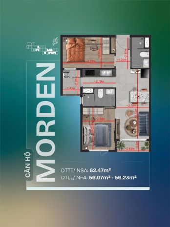 Cần bán căn hộ 2pn - 2vs tòa orion  dự án tt avio ngay cạnh 6958369