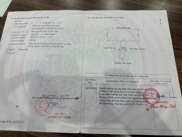 Đất mặt đường 402  hòa nghĩa  trục chính mở rộng 28m, giá 6959394