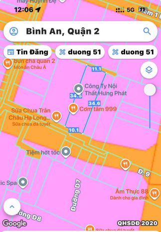 Bán  đất 2 mặt tiền trước đườgn số 9,  sau là hẽm , khu 6960058