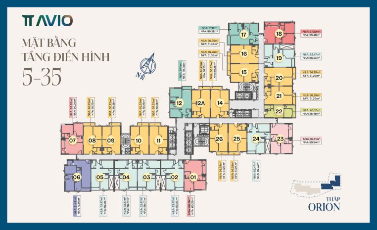 Chỉ 9trtháng căn studio tòa orion  dự án tt avio dĩ an 6961367