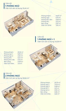 Bán căn hộ 1 phòng ngủ +1 tại chung cư nexus tower việt 6969417