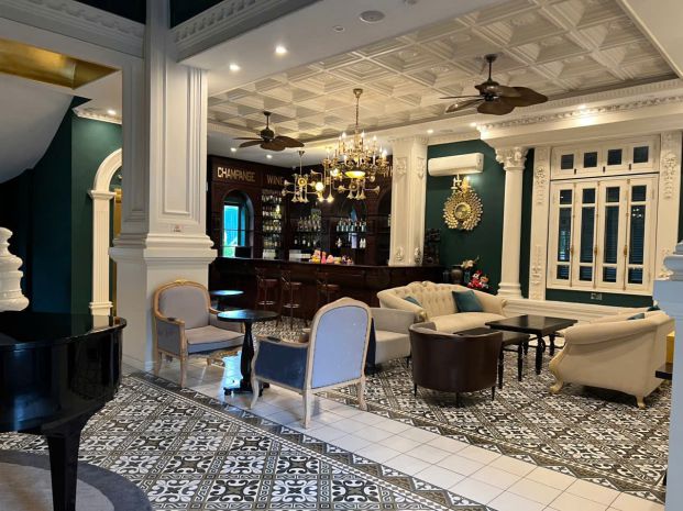 Cho thuê nhà 2 tầng thông sàn khu đô thị kỳ bá- tp thái bình 6974140