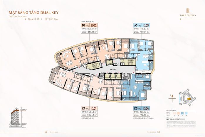 Giỏ hàng độc quyền 4 căn dual key 6 phòng ngủ, 256m2, tầng 6974235