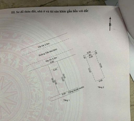 Cần bán nhà 2 tầng mặt tiền đường trần mai ninh  khuê 6975399