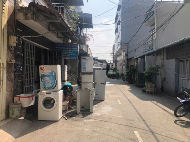 Cho thuê nhà hẻm 8m đường số 18, bình hưng hòa, bình tân, 4 6975607