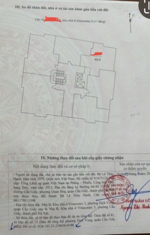 Căn hộ cc hàng hiếm-trung tâm cầu giấy  vài bước ra công 6975702