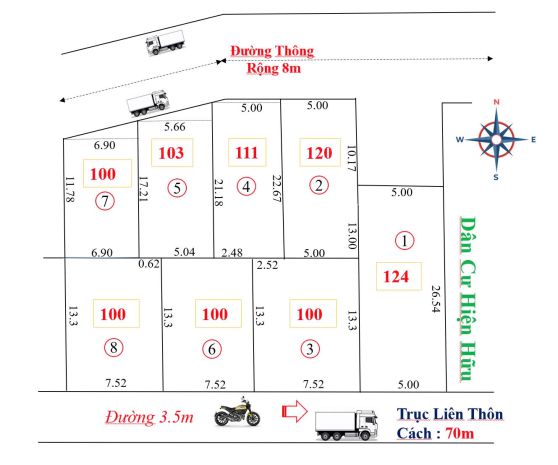 Chưa đến 1 tỷ bạn sở hữu ngay lô đất 100m2 tại liên xuân, 6976267