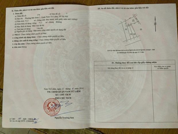 Bán đất đẹp  trung tâm mỹ đình 2  vị trí cực đẹp, trung 6978557