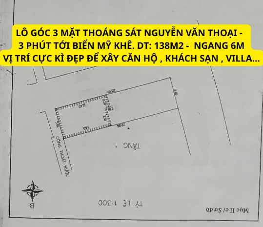 Bán lô góc 2 mặt tiền trung tâm biển mỹ khê 6978688