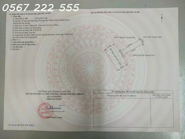 Lô đất 82m² giá hiếm tại ngõ 183 tân thành  thanh khoản 6987254