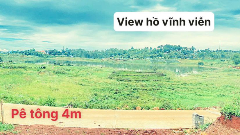 2 lô đất view hồ đại ninh, đức trọng, lâm đồng 6989371