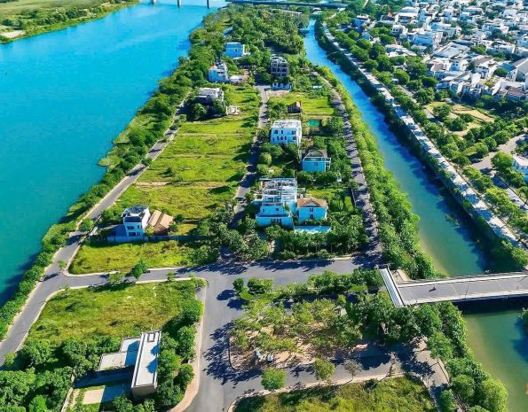 Bán đất biệt thự góc 2mt đường cầu đảo nổi khu vip - view 6990116