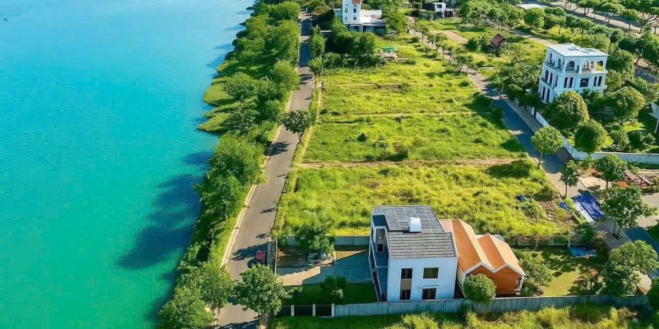 Bán đất biệt thự góc 2mt đường cầu đảo nổi khu vip - view 6990118