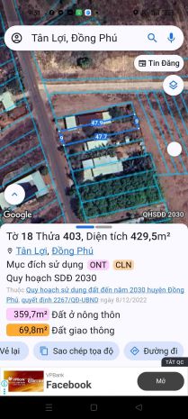 Cần bán lô đất tại xã tân lợi, huyện đồng phú, tỉnh bình 6990163