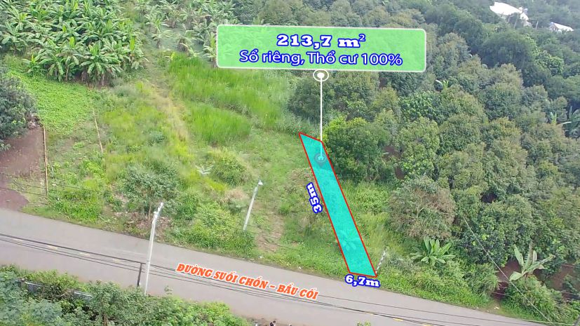Bán đất thổ cư 6,7mx35m mt đường nhựa. p bảo vinh. 6990998