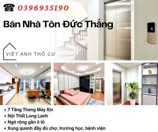 Bán nhà phố tôn đức thắng, 40m2 thang máy xịn, nội thất 6993423