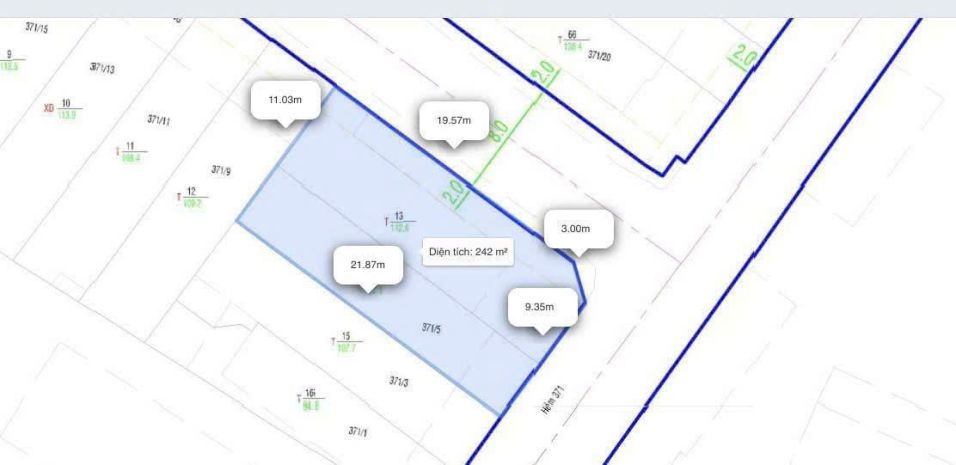 Bán đất góc hẻm 3715+7 hai bà trưng, p tân định, q1 6997819