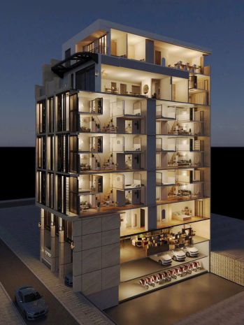 Tòa apartment mặt đường 800a, cầu giấy 216m2 10t mt 10m, 6998078