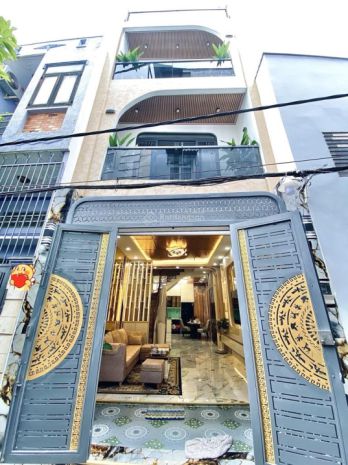 Nhà mới 3 lầu, dt 4x12.5m, đường xe hơi, full nội thất, 6999686