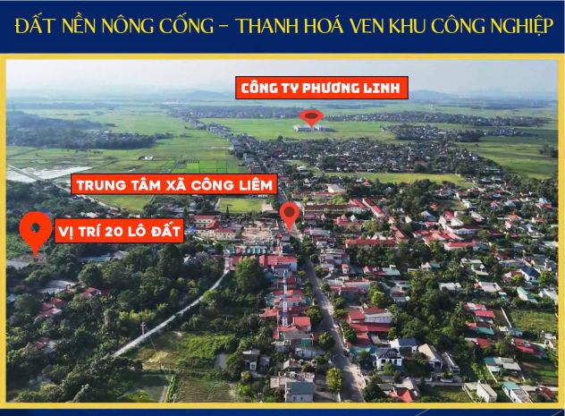 Bán đất trung tâm xã công liêm - nông cống, thanh hóa 7002140