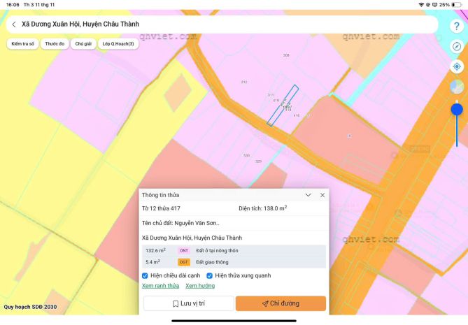 Đất đẹp - giá tốt bán đất full thổ cư 138m2 dương xuân hội, 7002765