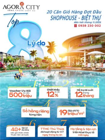 Sổ hồng trao tay ưu đãi 1 ngày- lý do nhà đầu tư chọn agora 7004712